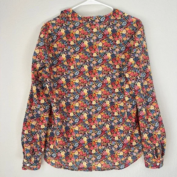 Sézane Pierro shirt in a floral print,  organic cotton. - Picture 3 of 6